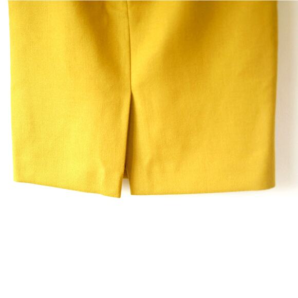 J.Crew No. 2 Mustard Wool Pencil Skirt | Fall Prep Chic Office Capsule Classic - Picture 11 of 13